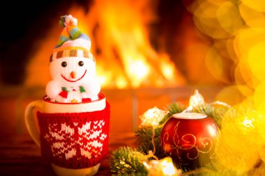 oyuncak kardan adam Kupası örme kapaklı