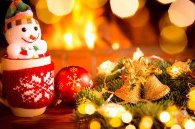 Işıklı Noel çelenk