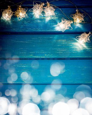 Noel ışıkları yıldız şeklinde