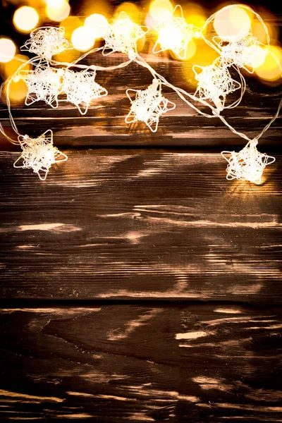 星星形状的圣诞灯饰 — 图库照片