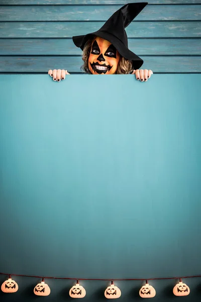 Conceito de férias de outono de abóbora de Halloween — Fotografia de Stock