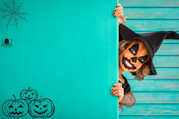 Conceito de férias de outono de abóbora de Halloween — Fotografia de Stock