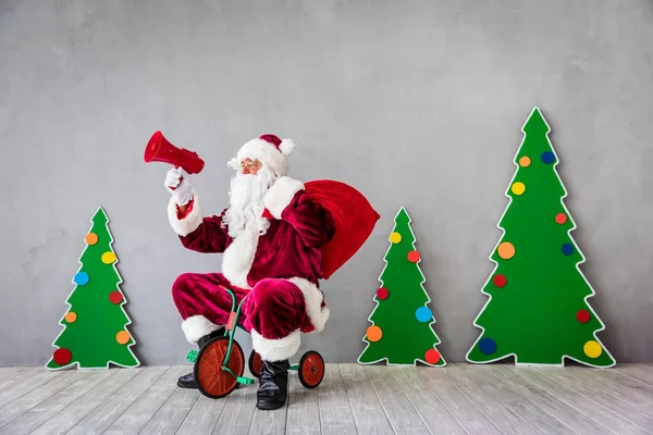 Święty Mikołaj przychodzi — Zdjęcie stockowe