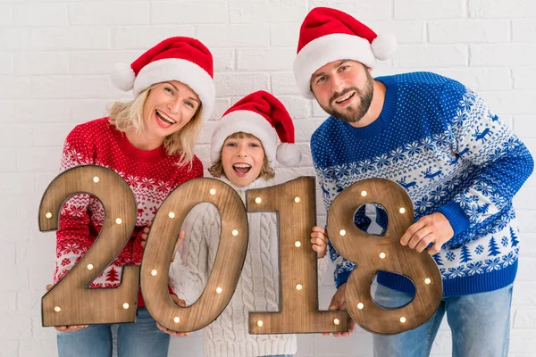 Numeri di famiglia felici 2018 — Foto Stock