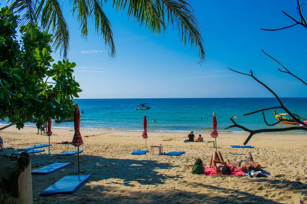 Sans deniz görünümü phuket Tayland Beach — Stok fotoğraf