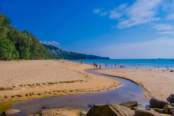 Morze morze plaża sand w phuket island rhailand — Zdjęcie stockowe