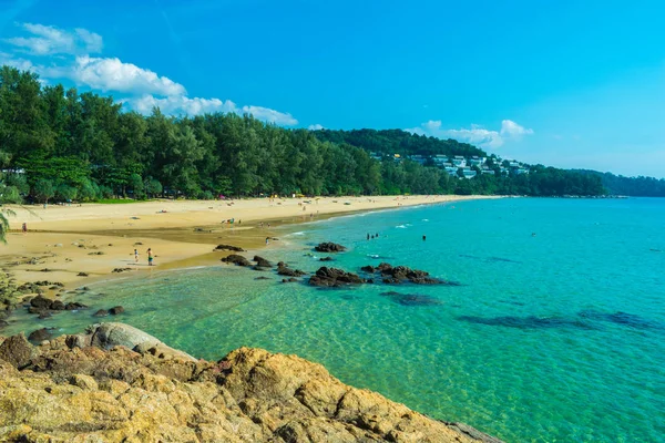 Morze morze plaża sand w phuket island rhailand — Zdjęcie stockowe