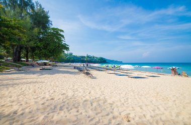 Güzel bir plaj manzara andaman phuket Tayland