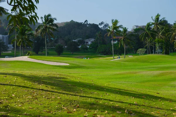 Ponto de vista paisagem de golfe — Fotografia de Stock