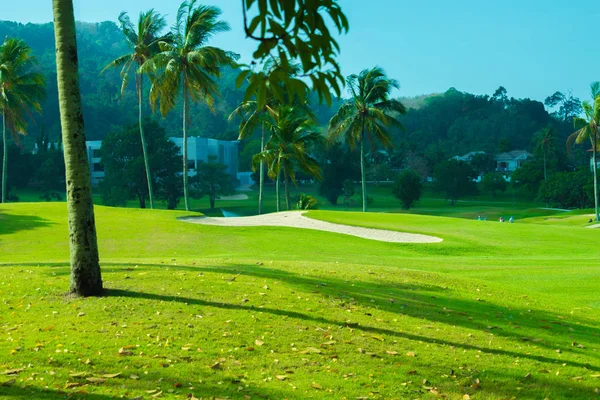 Ponto de vista paisagem de golfe — Fotografia de Stock