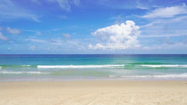 Spiaggia Phuket Mare Veduta Della Spiaggia Mare Sulla Luce Del — Video Stock