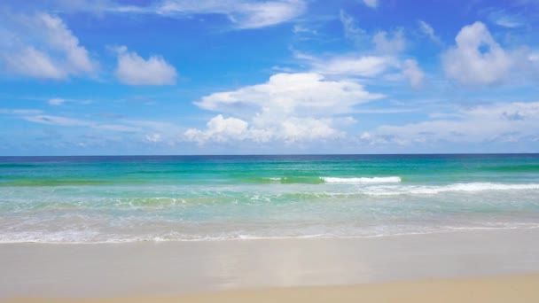 Vacker Utsikt Över Landskapet Stranden Havet Vid Phuket Thailand — Stockvideo