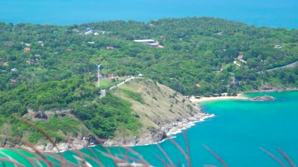 Uitzicht Het Landschap Phuket Thailand Prachtig Uitzicht Zee — Stockvideo