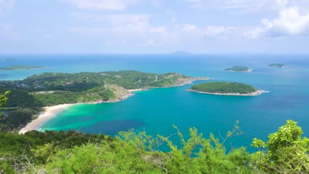Vista Del Paesaggio Phuket Thailandia Bellissimo Paesaggio Vista Mare — Video Stock