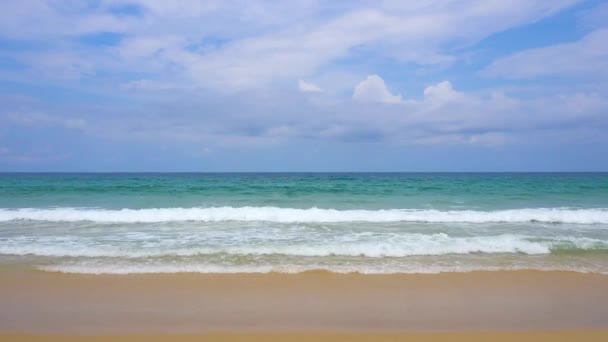 Phuket Strand Meer Blick Auf Strand Meer Auf Sonnenlicht Sommer — Stockvideo