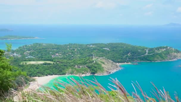 Uitzicht Het Landschap Phuket Thailand Prachtig Uitzicht Zee — Stockvideo