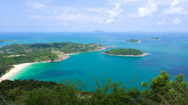 Vista Del Paisaje Phuket Tailandia Hermoso Paisaje Vista Mar — Vídeos de Stock