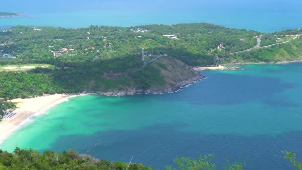 大自然夏季的陆景海滩海 — 图库视频影像