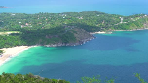 Paisagem Natureza Vista Para Mar Verão Phuket Tailândia — Vídeo de Stock