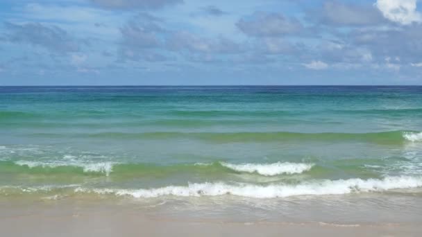 Phuket Strand Meer Blick Auf Strand Meer Auf Sonnenlicht Sommer — Stockvideo