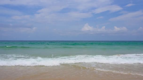 Phuket Strand Meer Blick Auf Strand Meer Auf Sonnenlicht Sommer — Stockvideo