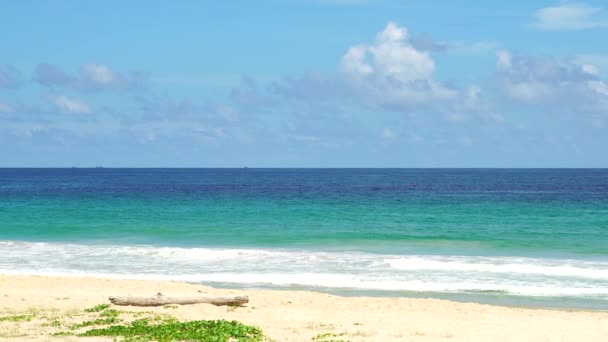 Phuket Strand Hav Utsikt Över Stranden Havet Solljus Sommaren Vid — Stockvideo