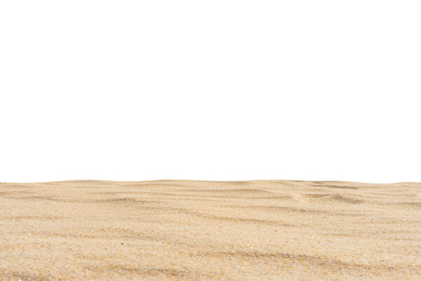 Beach sand texture, Di cut isolated on white background.