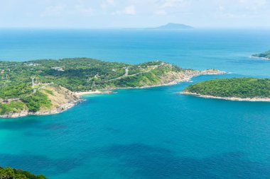 Okyanus arka planının manzara görüntüsü