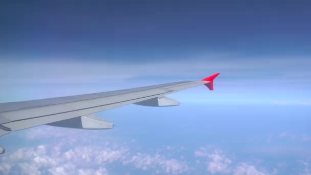 Landschapsbeeld Vanuit Vliegtuig — Stockvideo