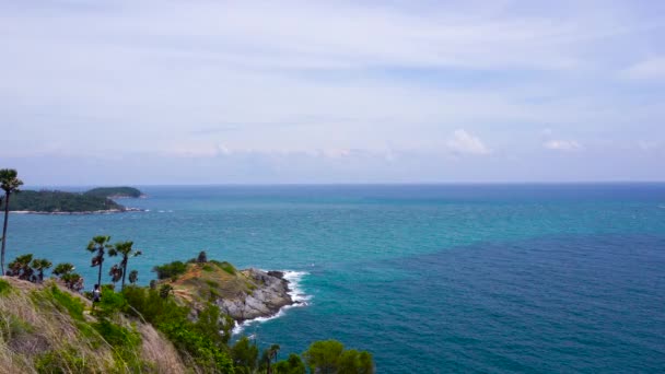 Spiaggia Phuket Mare Veduta Della Spiaggia Mare Sulla Luce Del — Video Stock