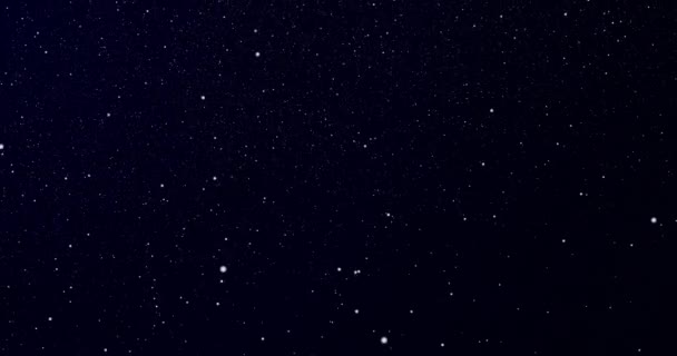 Neige dans l'espace sur fond noir.