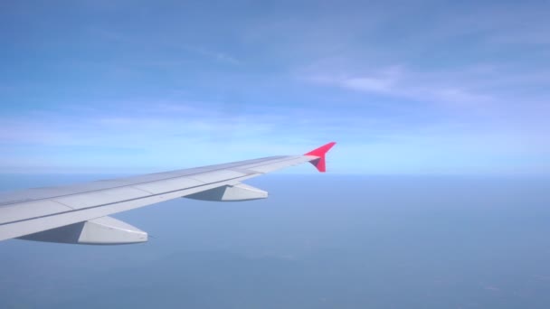 Images Vidéo Prises Angle Fenêtre Avion — Video