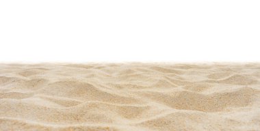nature beach sand on white background clipart