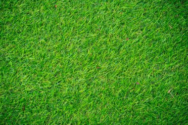 Arka plan ve doku, çimenlikte yeşil yapay çimen dokusu..