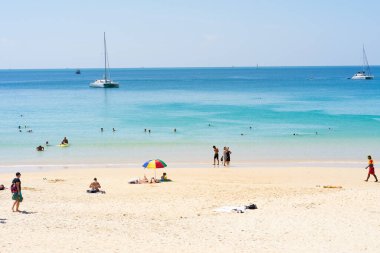 Yazın phuket, thailand 'da deniz feneri..