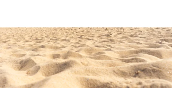 Nature Plage Sable Texture Sur Fond Blanc — Photo