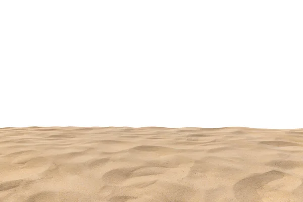 Plaża Piasek Tekstury Izolowane Białym Tle — Zdjęcie stockowe
