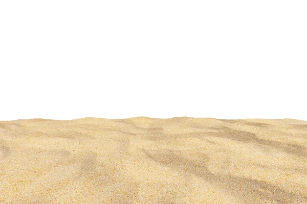 Strandzand Textuur Geïsoleerd Witte Achtergrond — Stockfoto