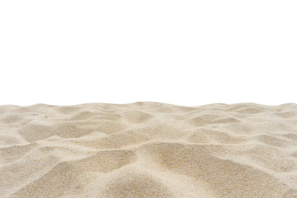 Пляжный Песок Текстуры Изолированные Белом Фоне — стоковое фото