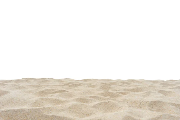 Isolated Cut Beach Sand Texture Summer Sun Cut White Background — Stock Photo, Image