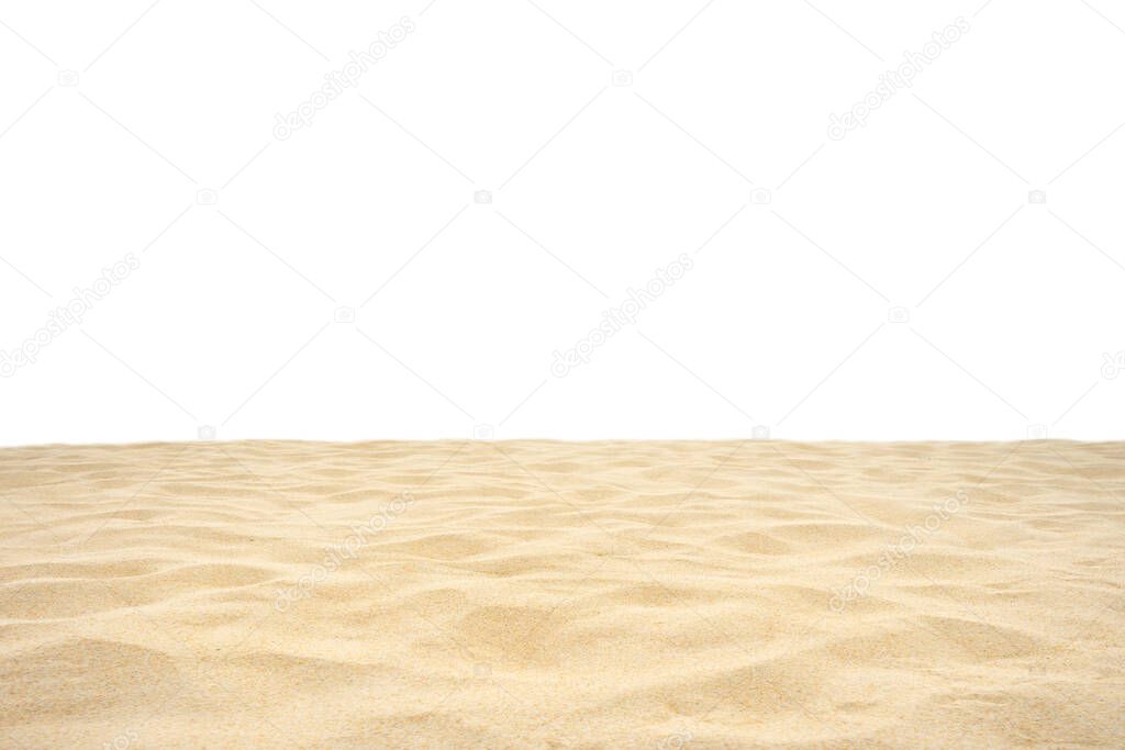 Beach sand texture Di-cut Isolated, On white background