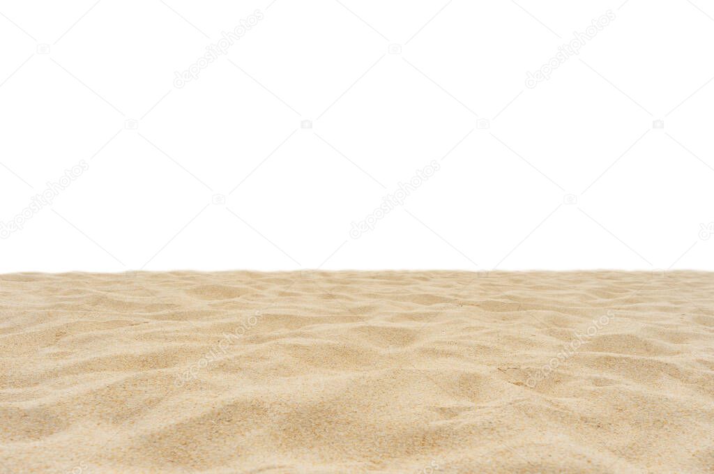 Beach sand texture Di-cut Isolated, On white background