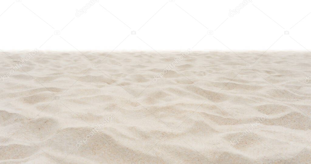 nature beach sand on white background