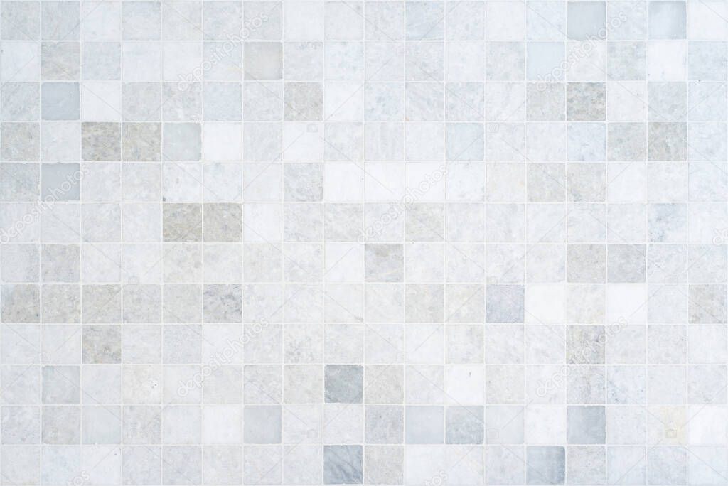 full frame of white texture of wall tile background