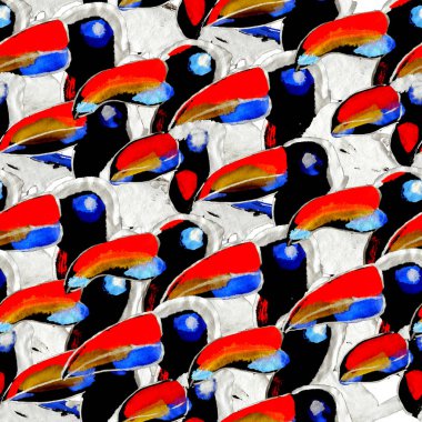 Toucan desen. Tropikal sorunsuz kuş duvar kağıdı.