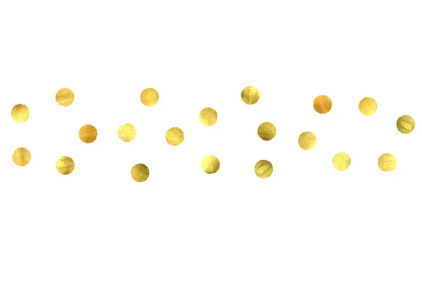 Círculo dourado confetti . — Vetor de Stock