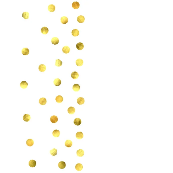 Circle golden confetti. — Stock Vector
