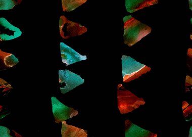 Suluboya üçgen desen. Basit geometrik seamless modeli.