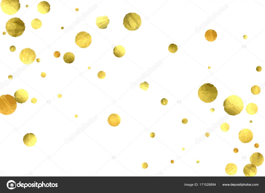 Vector círculos dorados aislados en blanco . — Vector de stock