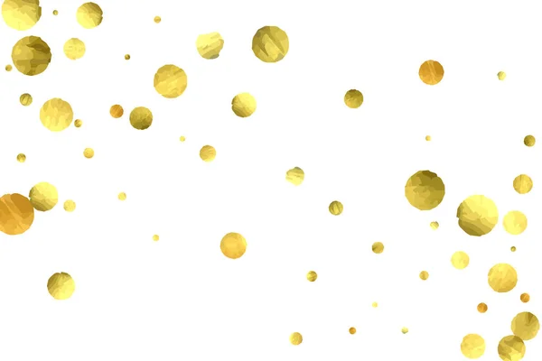 Vektor goldene Kreise isoliert auf weiß. — Stockvektor